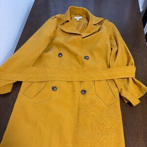 Topshop Mustard Trench Size-US 0